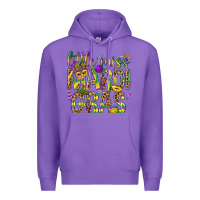 Purple Little miss Mardi Gras Premium Hoodie - NancyCooperArtShop