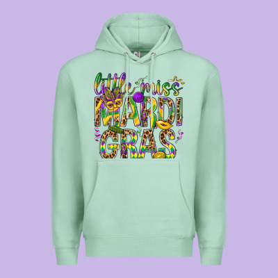 Little Miss Mardi Gras Premium Hoodie Designed By Nancycooperartshop