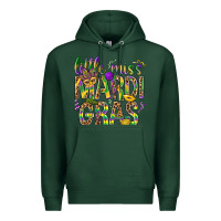 Sports Green Little miss Mardi Gras Premium Hoodie - NancyCooperArtShop