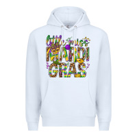 White Little miss Mardi Gras Premium Hoodie - NancyCooperArtShop