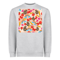 Heather Grey back to school seamless pattern 6 (3600x3600) Heavyweight Sweatshirt - AdoDesignShop