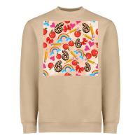 Mushroom back to school seamless pattern 6 (3600x3600) Heavyweight Sweatshirt - AdoDesignShop