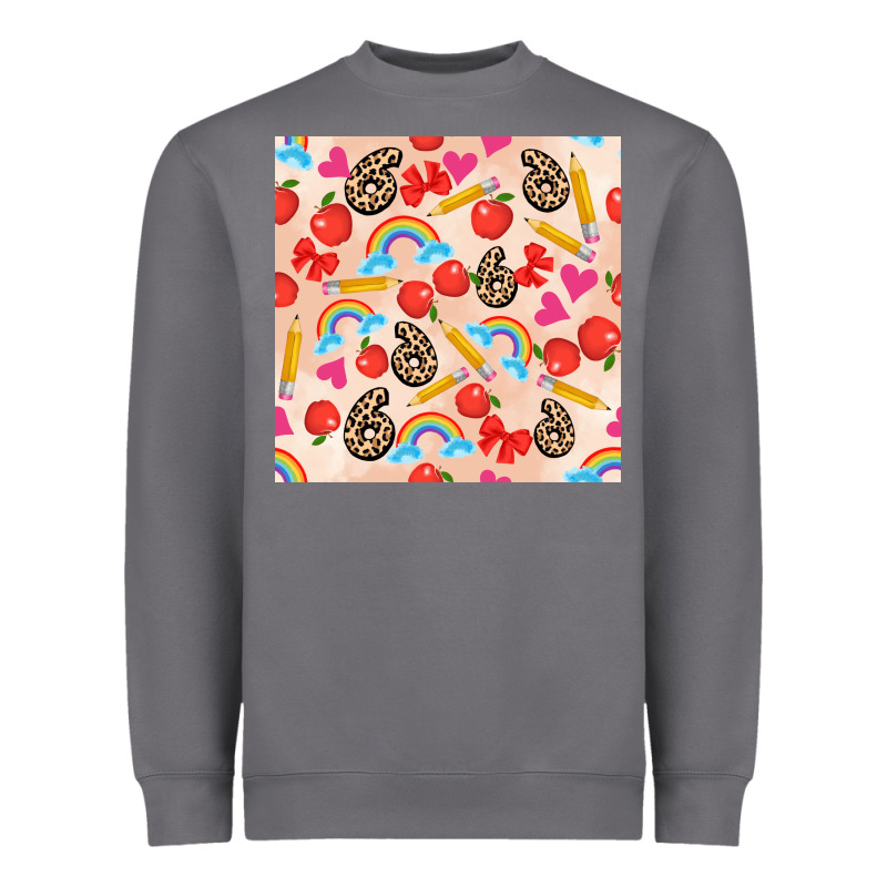 Back To School Seamless Pattern 6 (3600x3600) Heavyweight Sweatshirt by AdoDesignShop | Teevron