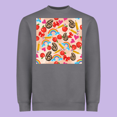 Back To School Seamless Pattern 6 (3600x3600) Heavyweight Sweatshirt Designed By Adodesignshop