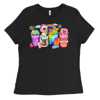 Black unicorn coffee cups Ladies Tee - Zillion Design Studio