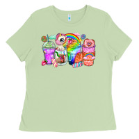 Matcha unicorn coffee cups Ladies Tee - Zillion Design Studio