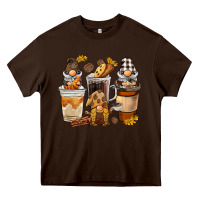 Chocolate Brown Coffee gnome Heavy Core Tee - BarkalooDesign
