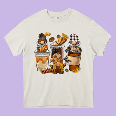 Coffee Gnome Heavy Core Tee Designed By Barkaloodesign