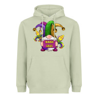 Matcha mardi gras gnomes fleur de lis Heavyweight Hoodie - RanaPortraitStore