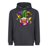 Smoke mardi gras gnomes fleur de lis Heavyweight Hoodie - RanaPortraitStore