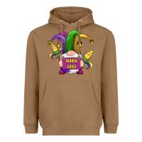 Toasted Coconut mardi gras gnomes fleur de lis Heavyweight Hoodie - RanaPortraitStore