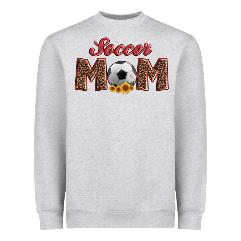 Soccer Mom With Ball And Sunflower Heavyweight Sweatshirt by Artiststas | Teevron