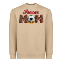 Mushroom soccer mom with ball and sunflower Heavyweight Sweatshirt - Artiststas