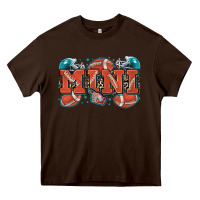 Chocolate Brown mini American football Heavy Core Tee - Zillion Design Studio