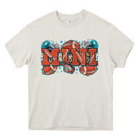 Cream mini American football Heavy Core Tee - Zillion Design Studio