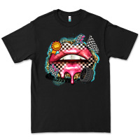 Black race lips Premium Tee - Zillion Design Studio
