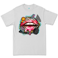 Dove Grey race lips Premium Tee - Zillion Design Studio
