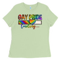 Matcha gay pride loading lgbtq Ladies Tee - texasbilliewilder