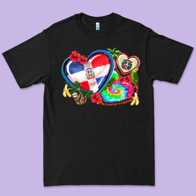 Western Leopard  Dominican Republic  Hearts Premium Tee Designed By Adodesignshop