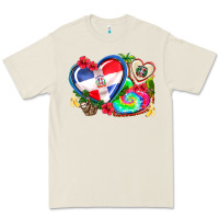 Bone western leopard  dominican republic  hearts Premium Tee - AdoDesignShop