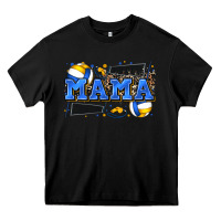Black mama volleyball Heavy Core Tee - Zillion Design Studio