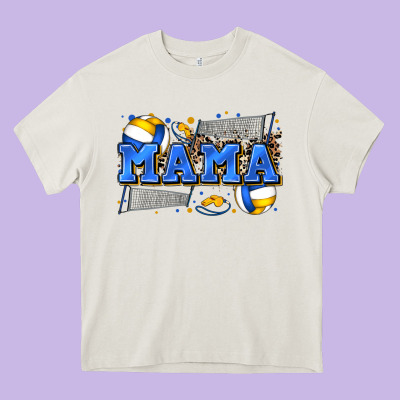 Mama Volleyball Heavy Core Tee Designed By Zillion Design Studio