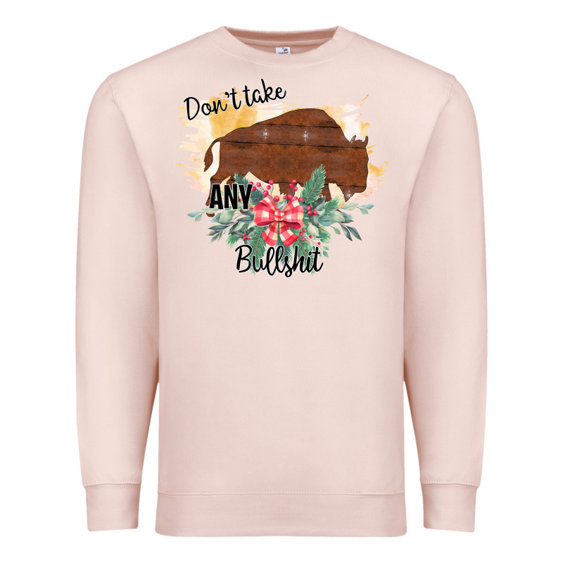 Take No Bull Floral Rodeo Premium Sweatshirt by Bettercallsaul | Teevron