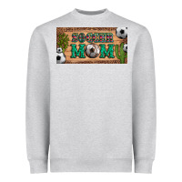 Heather Grey soccer mom with ball and cactus and serape licanse plate Heavyweight Sweatshirt - Artiststas