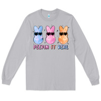 Moon Dust peepin it real easter glitter Long Sleeve Tee - MaliasSmallBusiness