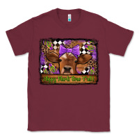 Burgundy happy mardi gras y'all cow Classic Tee - Jasminsmagicworld