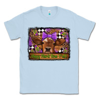 Dusty Blue happy mardi gras y'all cow Classic Tee - Jasminsmagicworld