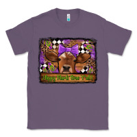 Lavender happy mardi gras y'all cow Classic Tee - Jasminsmagicworld