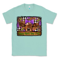 Seafoam happy mardi gras y'all cow Classic Tee - Jasminsmagicworld