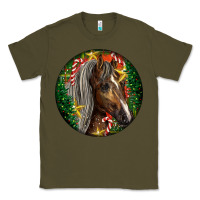 Army Green Tennessee Horse Christmas Classic Tee - LillyAllenDesigns