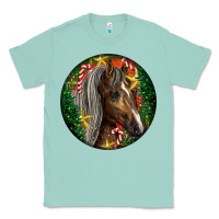Seafoam Tennessee Horse Christmas Classic Tee - LillyAllenDesigns