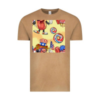 Vintage Camel patriotic hotdog ice cream donat Vintage Tee - BundleAndBundleShop