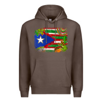Coffee Mexico and Puerto Rico flag Premium Hoodie - texasbilliewilder