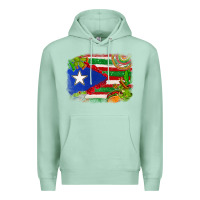 Seafoam Mexico and Puerto Rico flag Premium Hoodie - texasbilliewilder