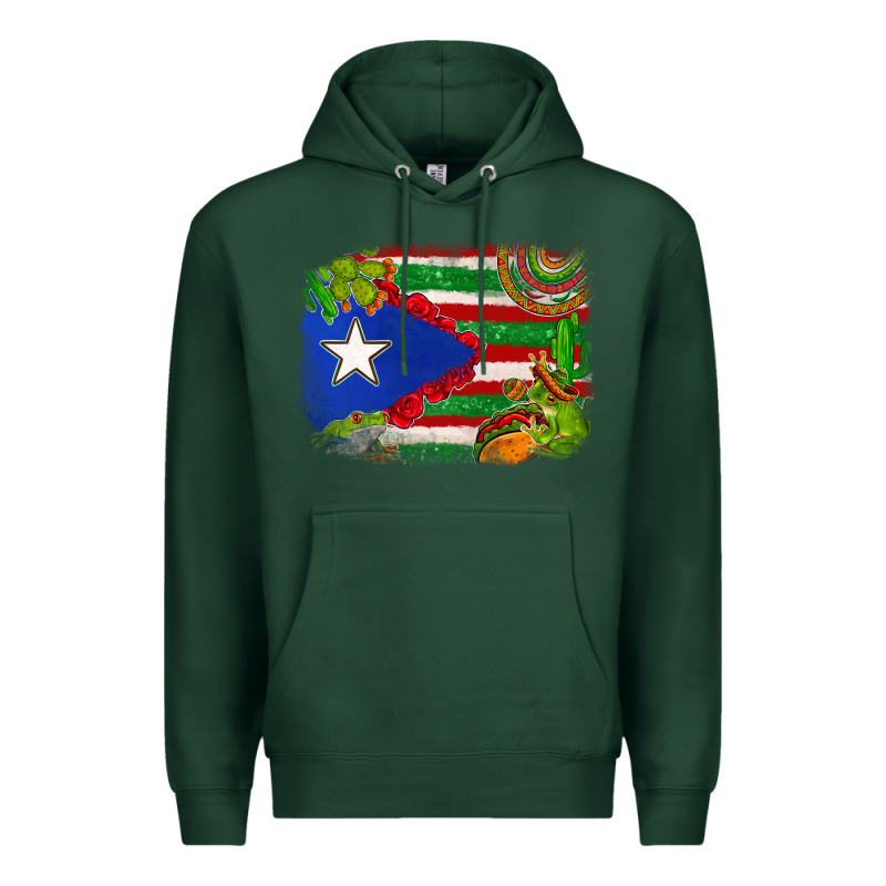 Mexico And Puerto Rico Flag Premium Hoodie by texasbilliewilder | Teevron