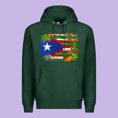Mexico And Puerto Rico Flag Premium Hoodie Designed By Texasbilliewilder