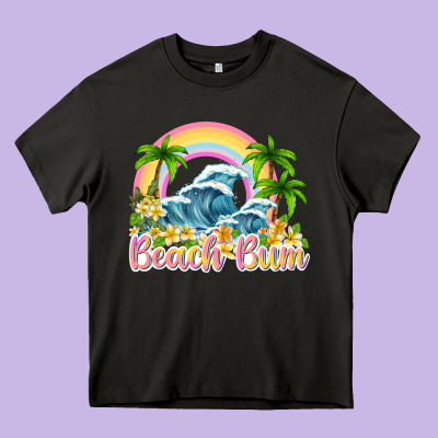 Beach Bum Heavy Core Tee Designed By Texasbilliewilder