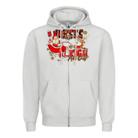 Dove Grey nurses sleigh all day Zipper Hoodie - MaliasSmallBusiness