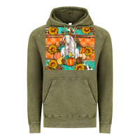 Vintage Olive Goat family fall pumpkins gemstone Vintage Hoodie - Artiststas