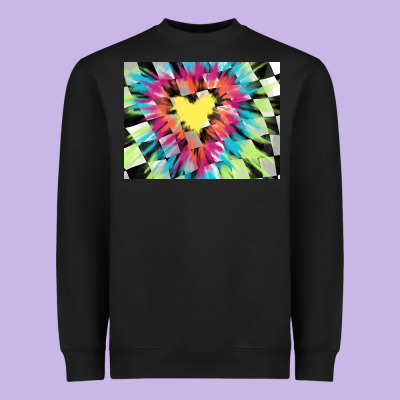 Tie Dye Hearth Shaped Race Flag Background 3200x2400 Heavyweight Sweatshirt Designed By Adodesignshop