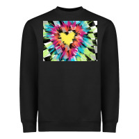 Black tie dye hearth shaped race flag background 3200x2400 Heavyweight Sweatshirt - AdoDesignShop