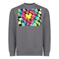 Storm tie dye hearth shaped race flag background 3200x2400 Heavyweight Sweatshirt - AdoDesignShop