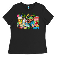 Black teacher off duty coffee cups Ladies Tee - Zillion Design Studio