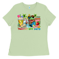 Matcha teacher off duty coffee cups Ladies Tee - Zillion Design Studio