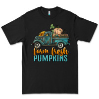 Black farm fresh pumpkins truck Premium Tee - RanaPortraitStore