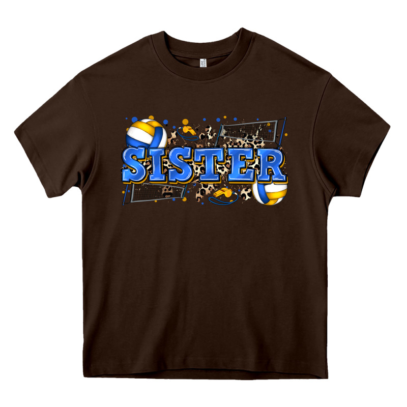 Sister Volleyball Heavy Core Tee by Zillion Design Studio | Teevron